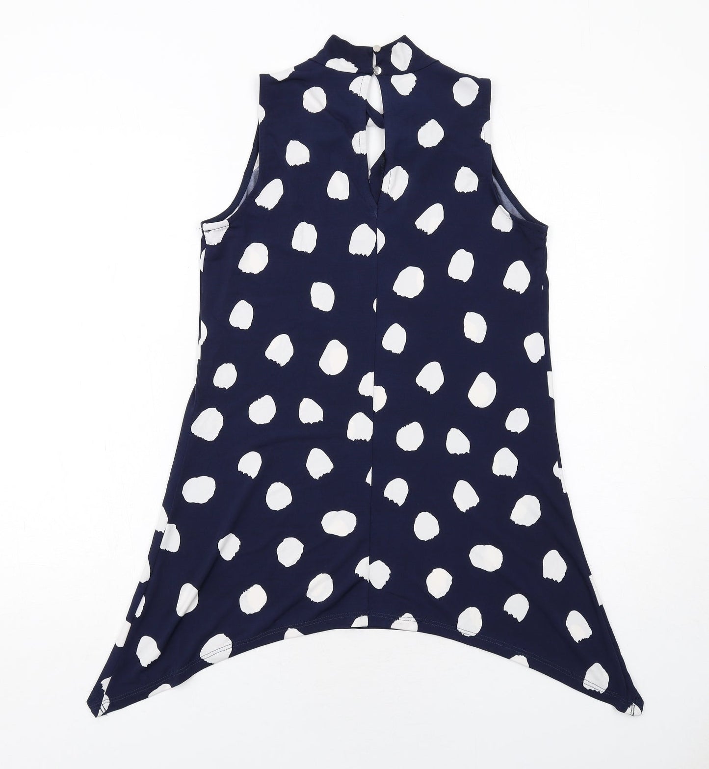 Womens UK Size 10 Roman Blue Basic Tank