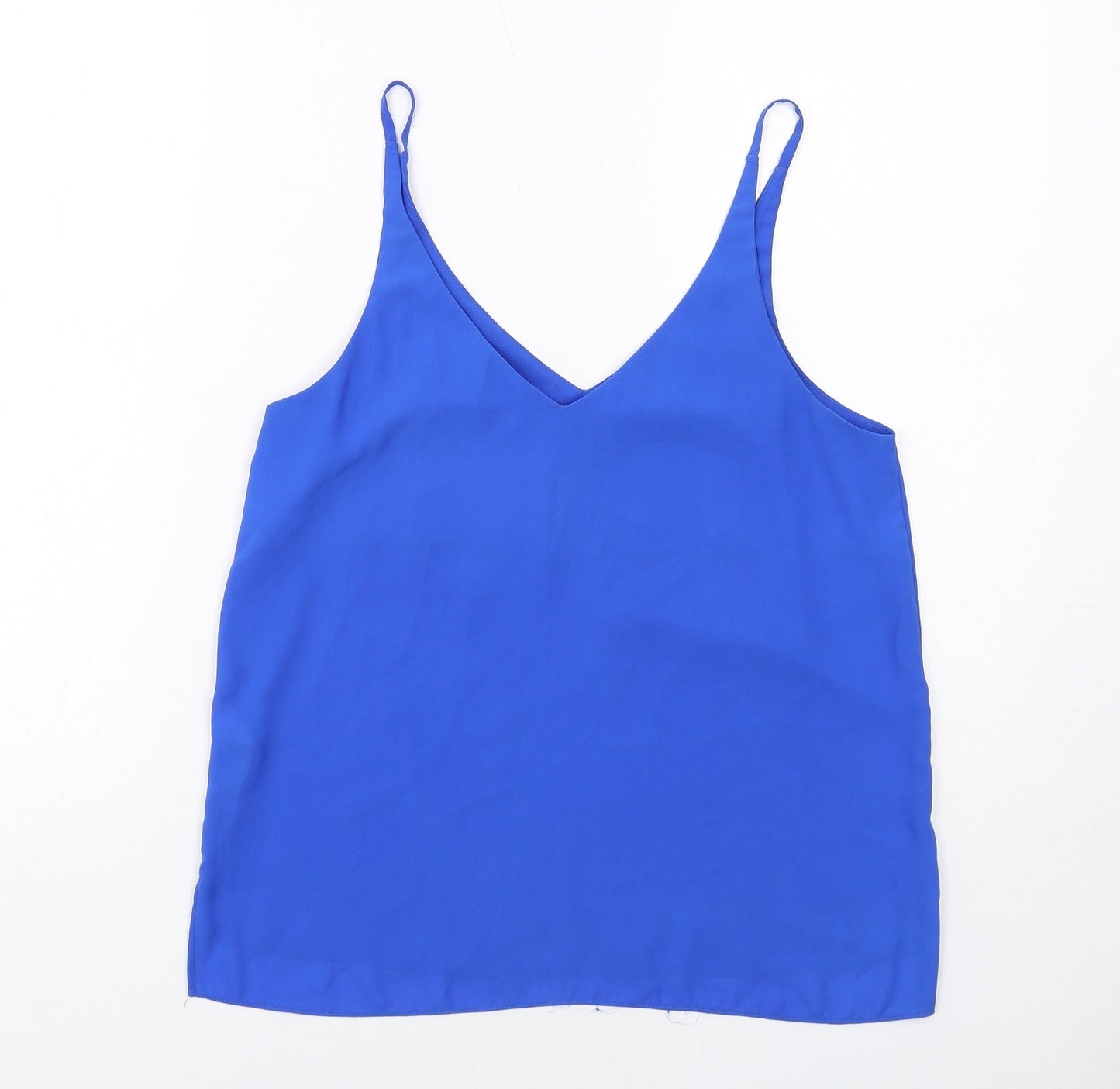 Womens UK Size 10 Topshop Blue Basic Tank