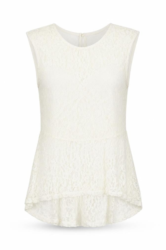 Womens UK Size 6 Miss Selfridge Ivory Basic Tank