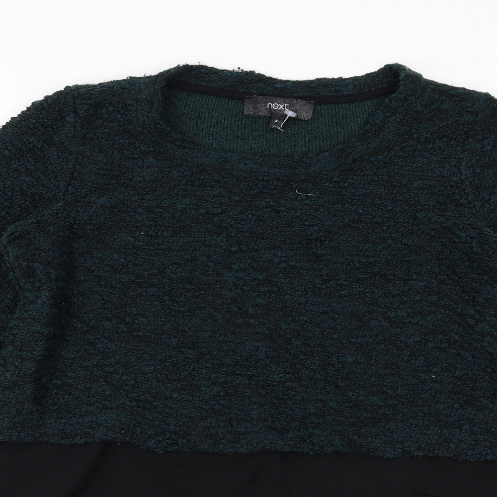 Womens UK Size 8 NEXT Green Pullover Jumper