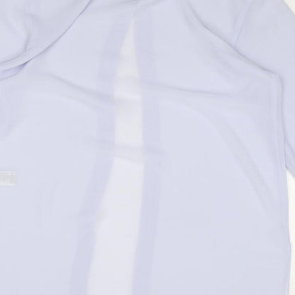 Whimsy Womens Purple Polyester Tunic Blouse Size 10 Collared