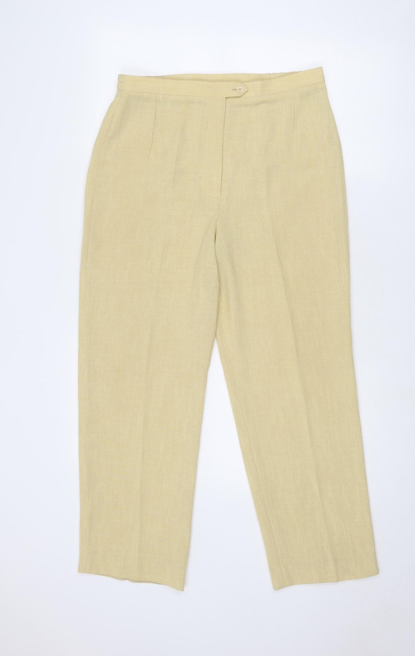 Womens UK Size 12 Libra Regular Fit  Yellow Trousers