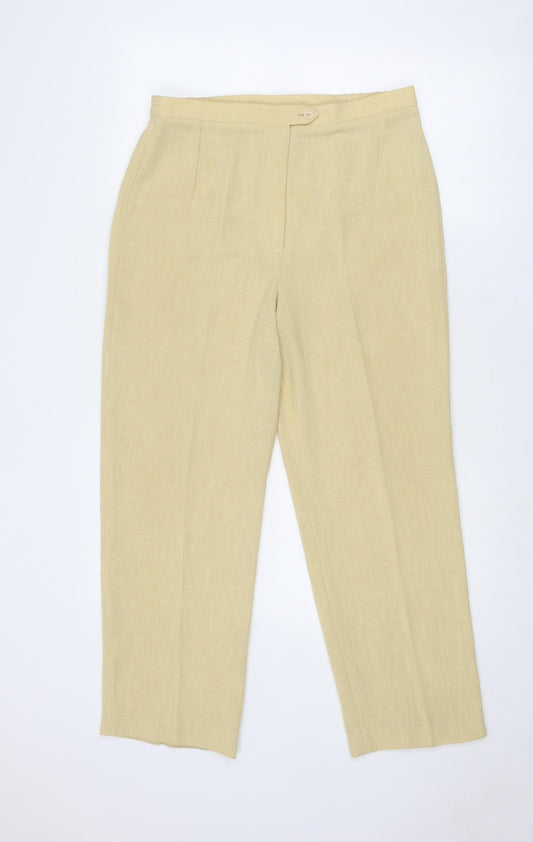 Womens UK Size 12 Libra Regular Fit  Yellow Trousers