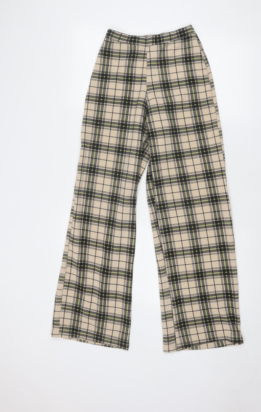 Womens UK Size 4 PRETTYLITTLETHING Regular Fit  Beige Trousers