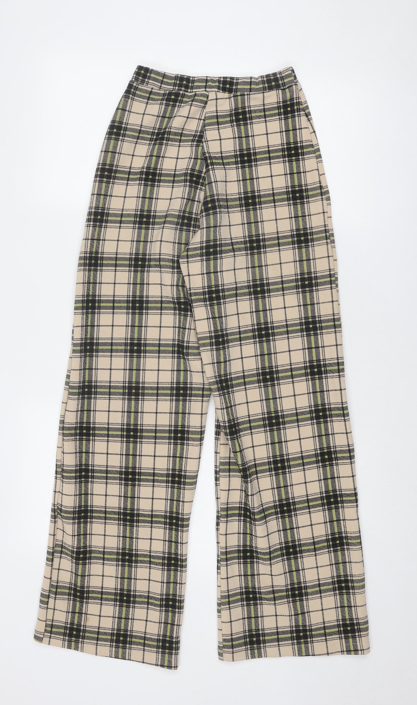 Womens UK Size 4 PRETTYLITTLETHING Regular Fit  Beige Trousers