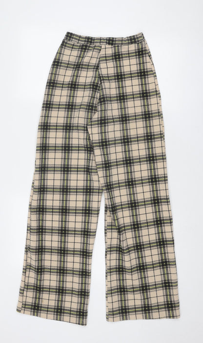 Womens UK Size 4 PRETTYLITTLETHING Regular Fit  Beige Trousers