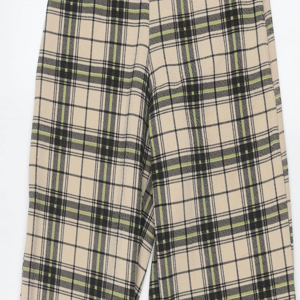 Womens UK Size 4 PRETTYLITTLETHING Regular Fit  Beige Trousers