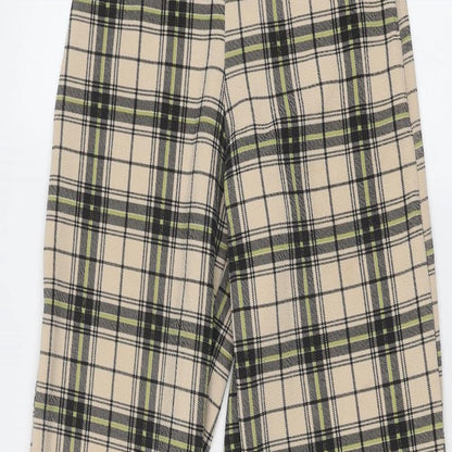 Womens UK Size 4 PRETTYLITTLETHING Regular Fit  Beige Trousers