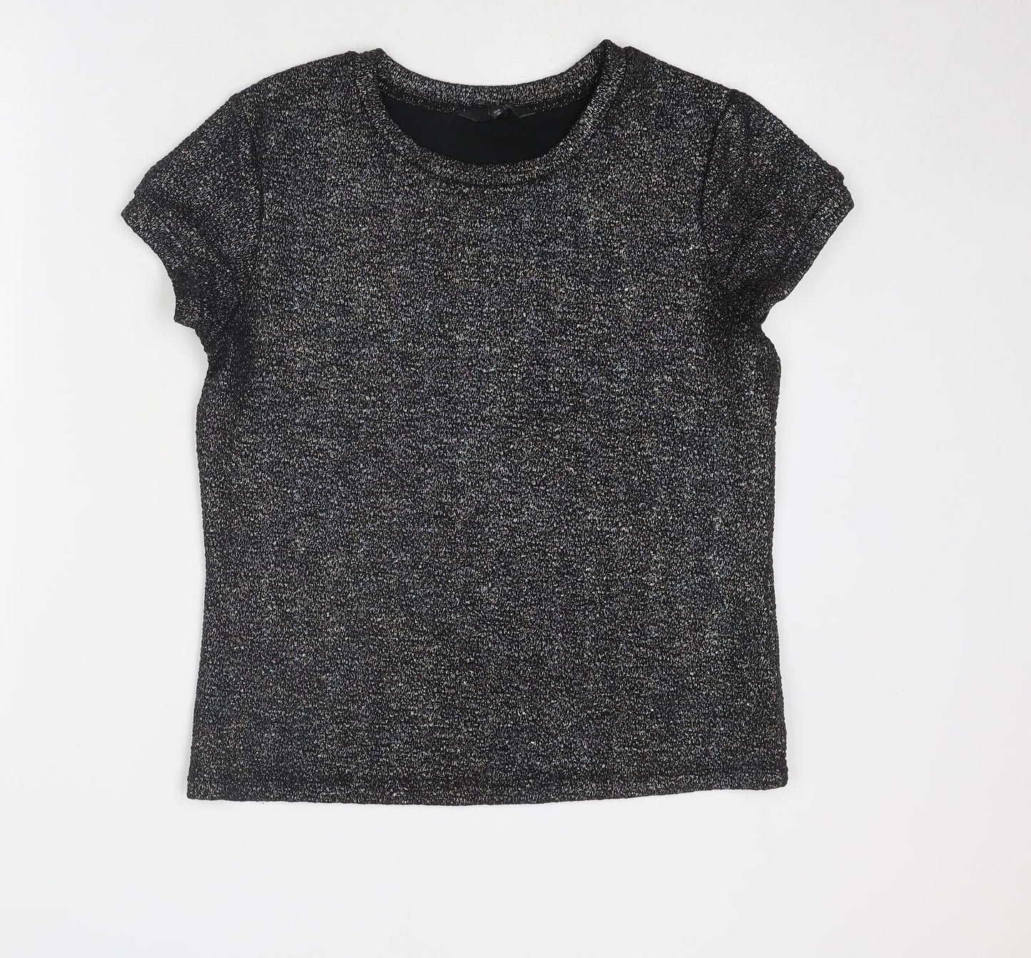 Womens UK Size 12 NEXT Black Basic T-Shirt