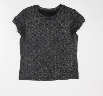 Womens UK Size 12 NEXT Black Basic T-Shirt
