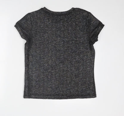 Womens UK Size 12 NEXT Black Basic T-Shirt