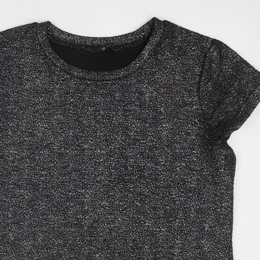 Womens UK Size 12 NEXT Black Basic T-Shirt