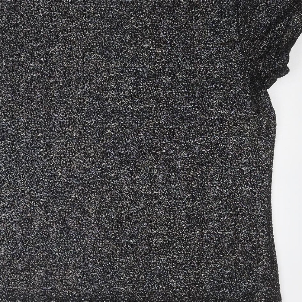 Womens UK Size 12 NEXT Black Basic T-Shirt