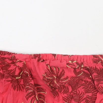 Womens UK Size 8 Topshop Pink Cropped Tank
