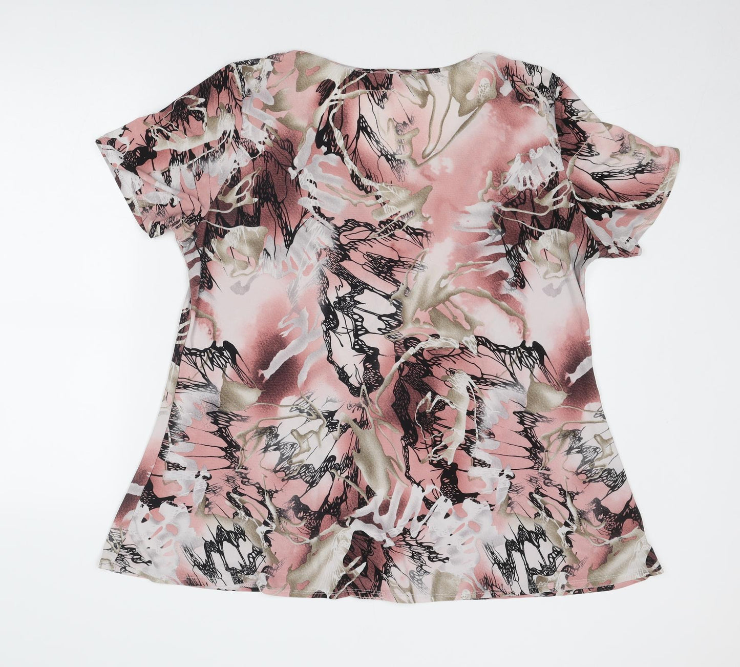 Womens UK Size 2XL Saloos Pink Basic Blouse