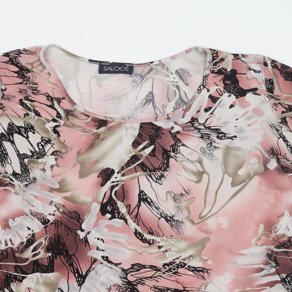 Womens UK Size 2XL Saloos Pink Basic Blouse