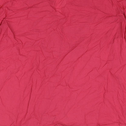 Womens UK Size 16 JD Williams Pink Basic Button-Up