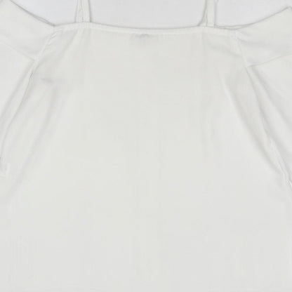 Womens UK Size 10 River Island White Basic Blouse