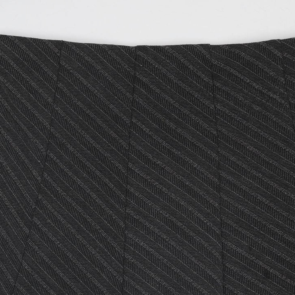 Marks and Spencer Womens Grey Geometric Polyester Swing Skirt Size 12
