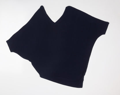 Womens UK Size S QED London Blue Basic Blouse