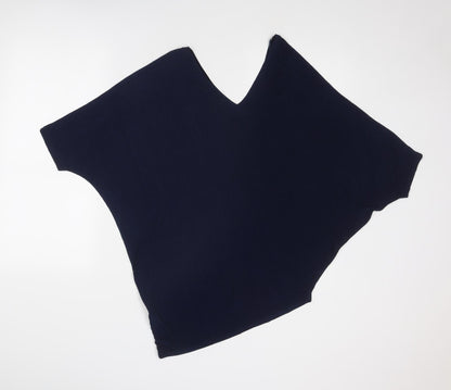 Womens UK Size S QED London Blue Basic Blouse
