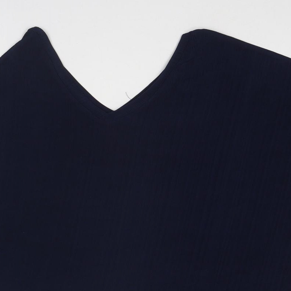Womens UK Size S QED London Blue Basic Blouse