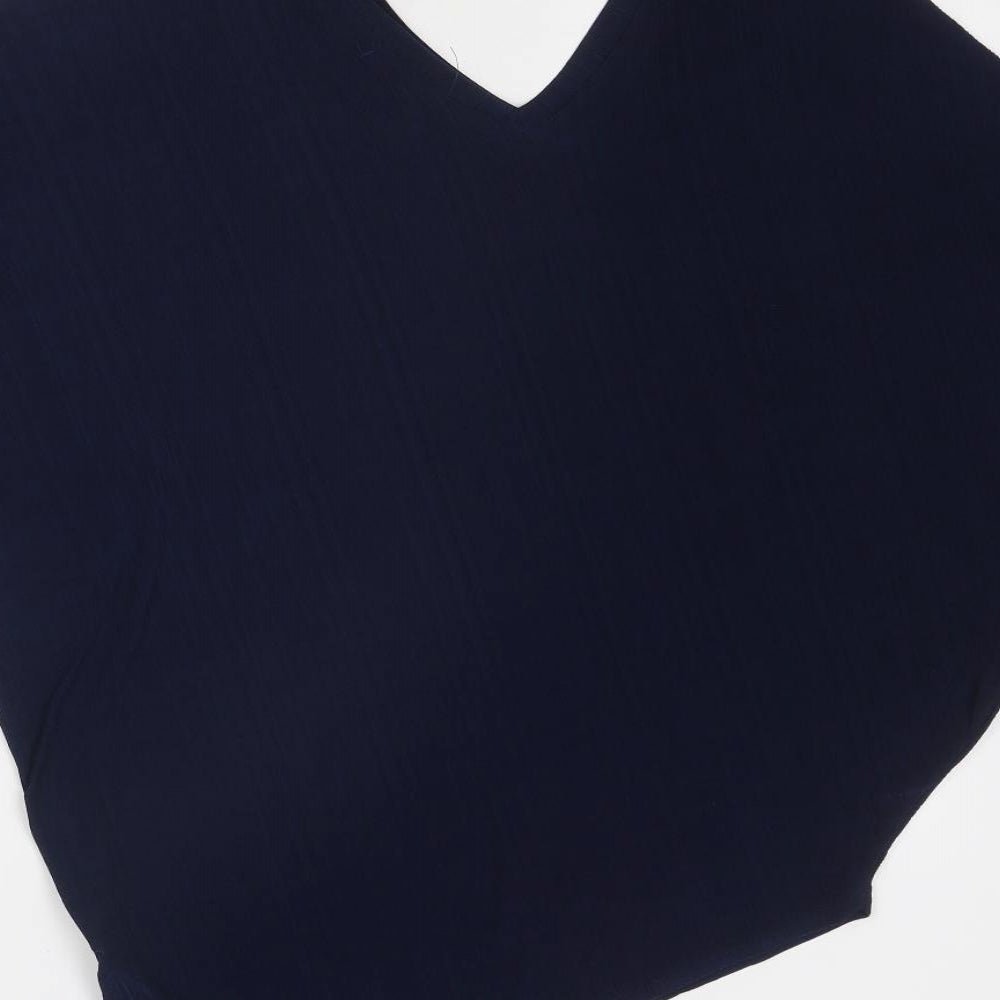Womens UK Size S QED London Blue Basic Blouse