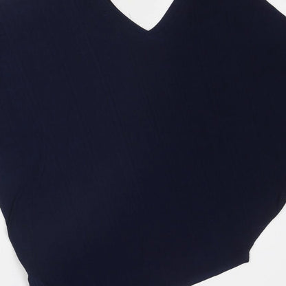 Womens UK Size S QED London Blue Basic Blouse