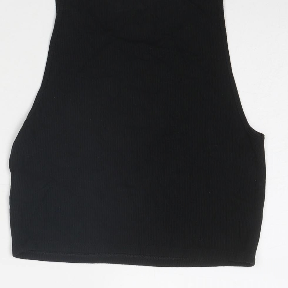 Womens UK Size S American Eagle Black Basic Tank