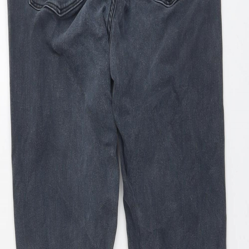 Topshop Womens Blue Cotton Skinny Jeans Size 28 in L31 in Regular Button