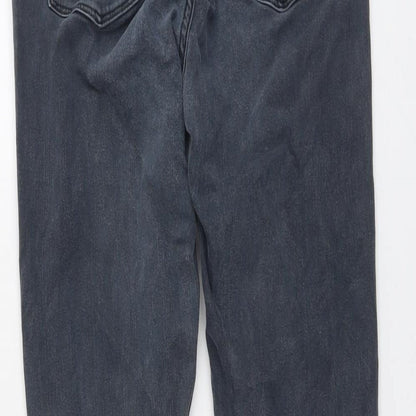 Topshop Womens Blue Cotton Skinny Jeans Size 28 in L31 in Regular Button