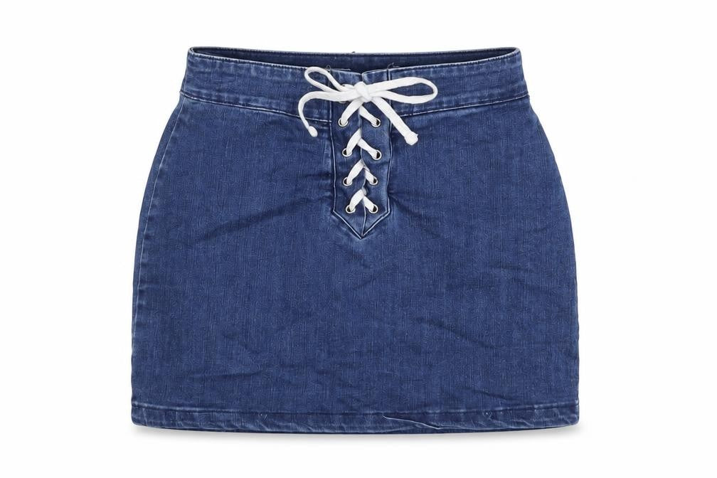 Womens UK Size S FOREVER 21 Mini Denim Skirt