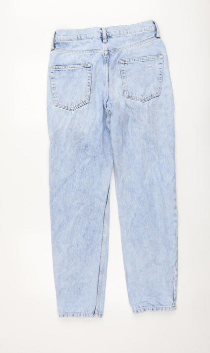 Mens UK Size 28 in Topman Regular Fit Straight Blue Jeans