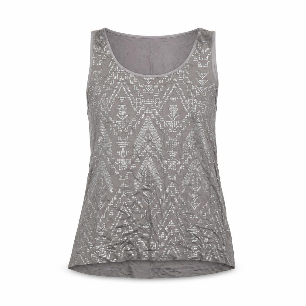 Womens UK Size 10 Autograph Grey Basic Tank