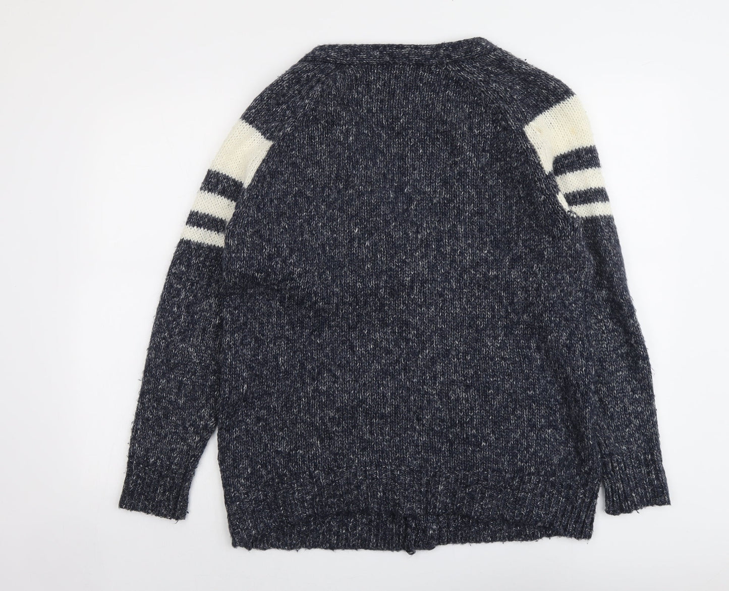 Womens UK Size M FOREVER 21 Blue Cardigan Jumper