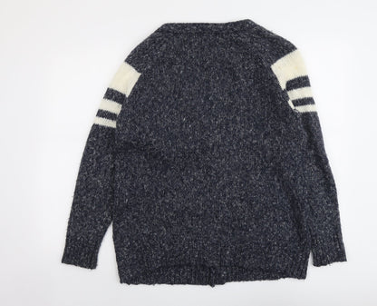 Womens UK Size M FOREVER 21 Blue Cardigan Jumper