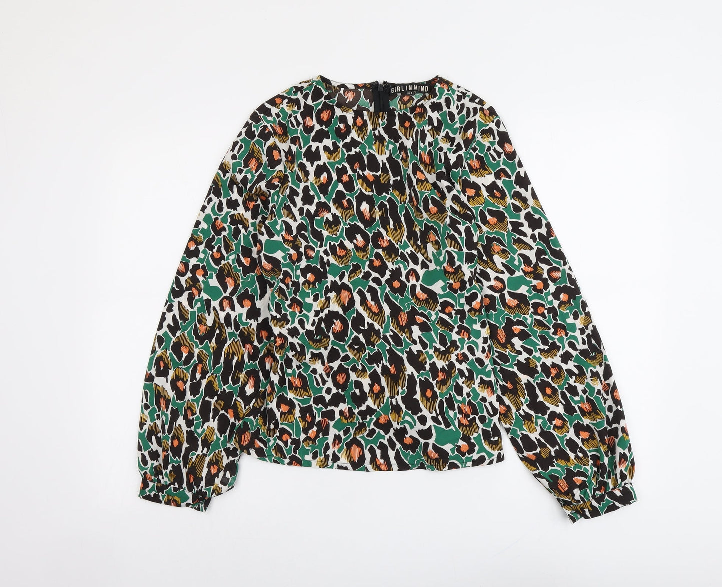 Womens UK Size 8 Girl in Mind Multicoloured Basic Blouse
