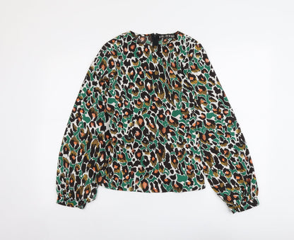 Womens UK Size 8 Girl in Mind Multicoloured Basic Blouse