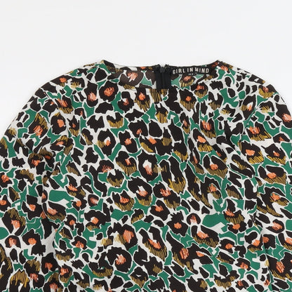 Womens UK Size 8 Girl in Mind Multicoloured Basic Blouse