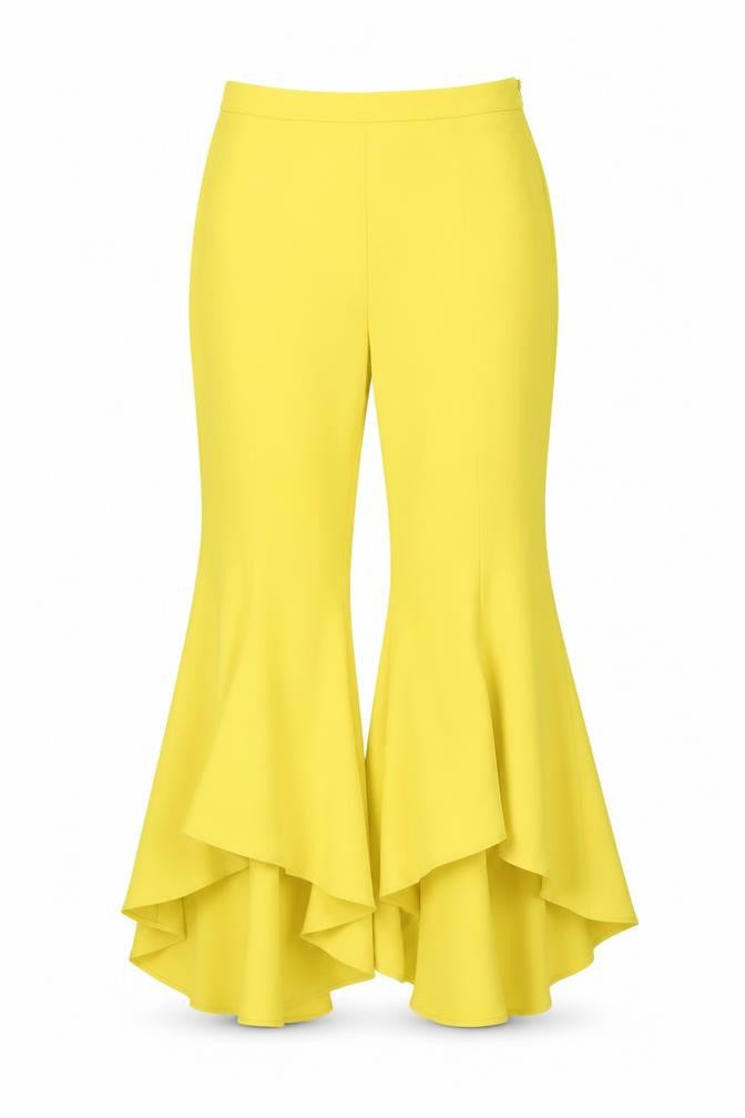 Womens UK Size 6 River Island Regular Fit  Yellow Trousers