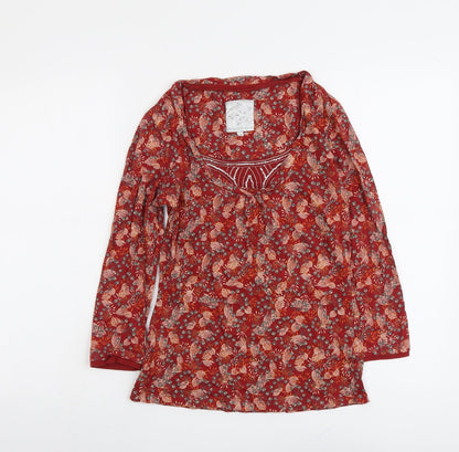 Womens UK Size 8 RJR.John Rocha Red Basic Blouse