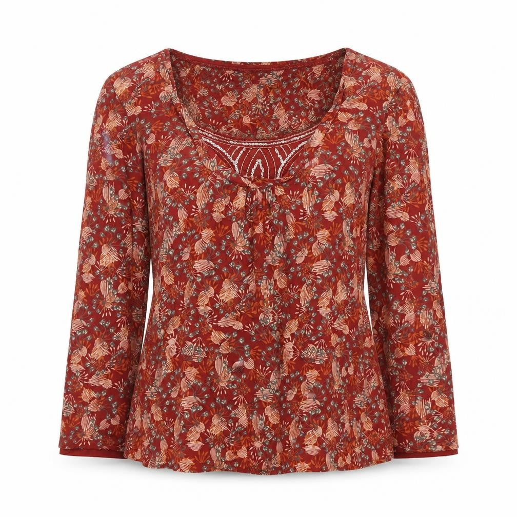 Womens UK Size 8 RJR.John Rocha Red Basic Blouse