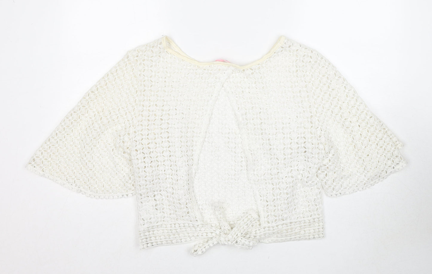 Womens UK Size XL Fashion White Basic Blouse