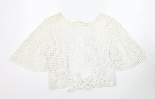 Womens UK Size XL Fashion White Basic Blouse