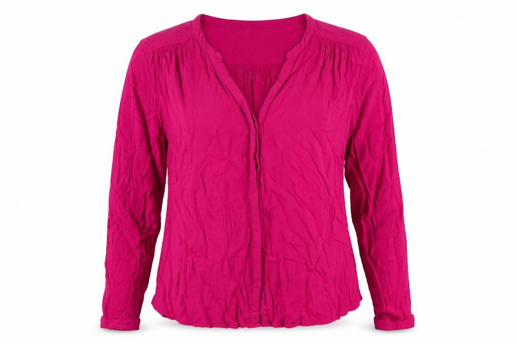 Womens UK Size 14 John Lewis Pink Basic Button-Up