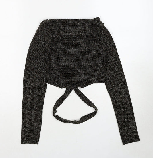 Womens UK Size 8 Missguided Gold Pullover Jumper