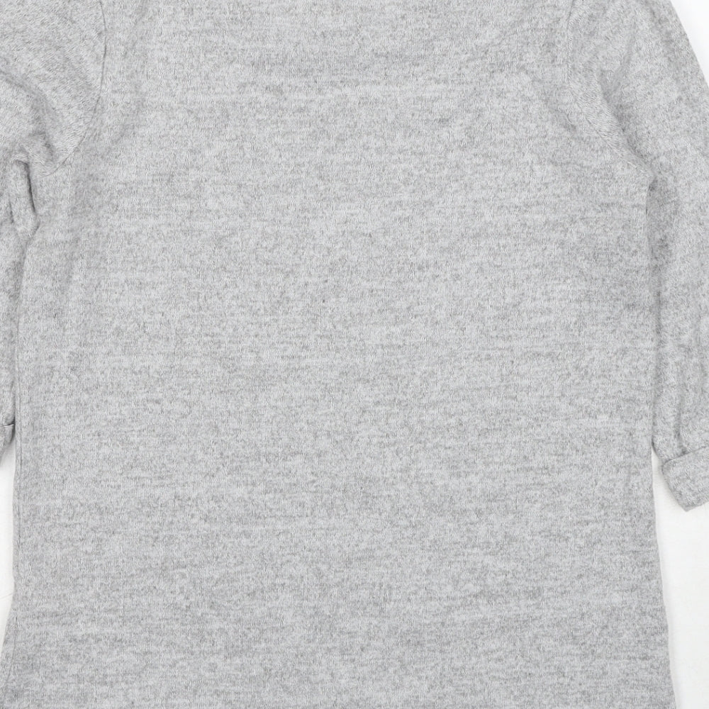 Womens UK Size 8 New Look Grey Pullover Jumper