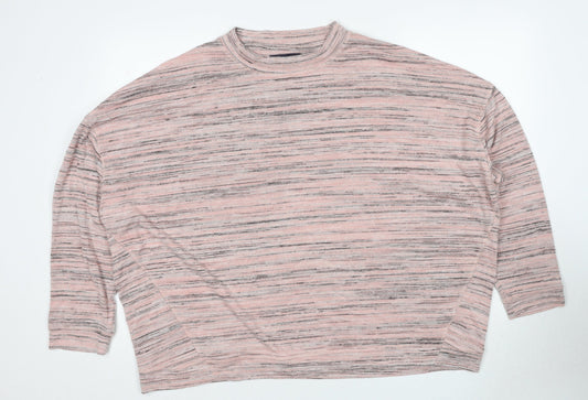 Womens UK Size 24 Marks and Spencer Pink Pullover Jumper