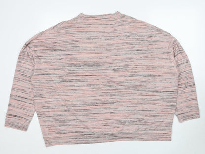 Womens UK Size 24 Marks and Spencer Pink Pullover Jumper