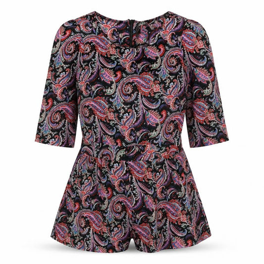 Womens UK Size 8 Boohoo One-Piece Multicoloured Playsuit